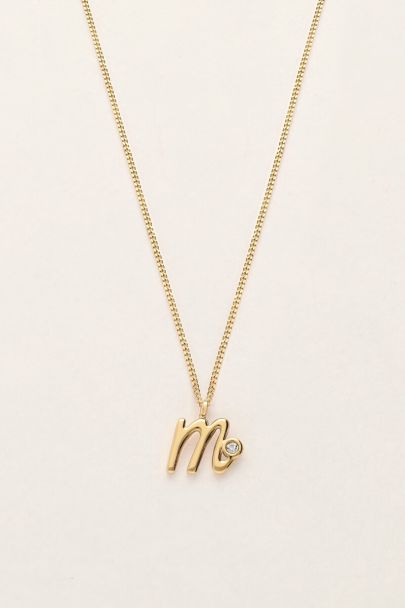 Vintage ketting met initial