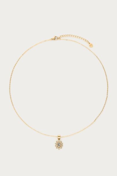 Collier Vintage avec strass transparents