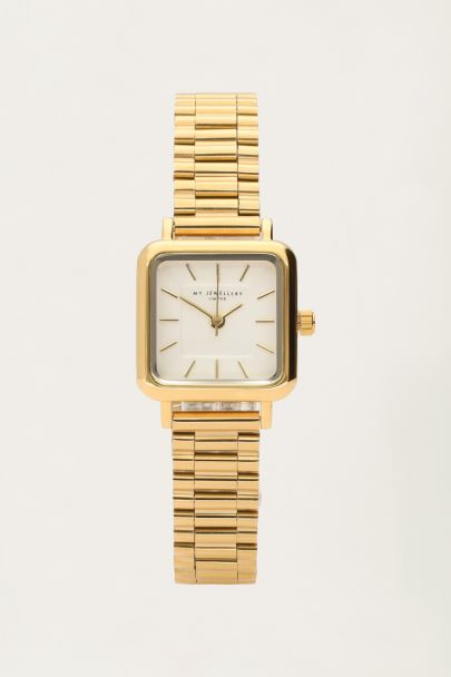 Vintage square watch with chain band