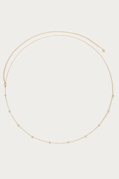 Bauchkette mit Strasssteinen