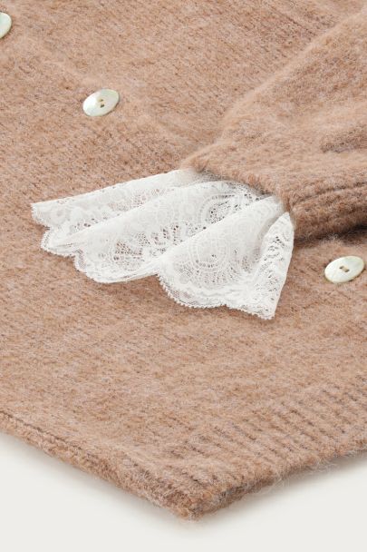 Witte kanten manchetten