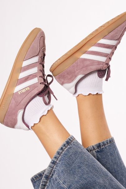 Witte sokken met ruffle set van 3