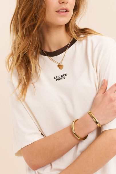 White T-shirt "Le café Paris"