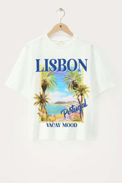 T-shirt blanc 'Lisbon'
