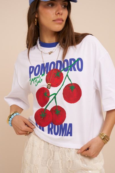 Wit T-shirt "Pomodoro di roma" 