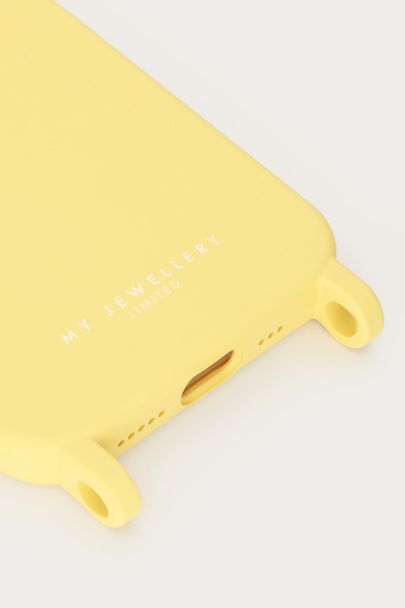 Geel telefoonhoesje silicone