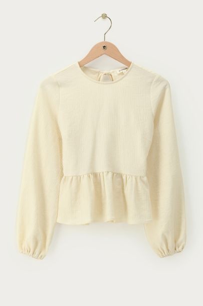 Yellow top with open back