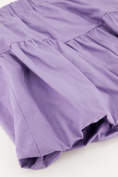 Paarse ballon rok mini