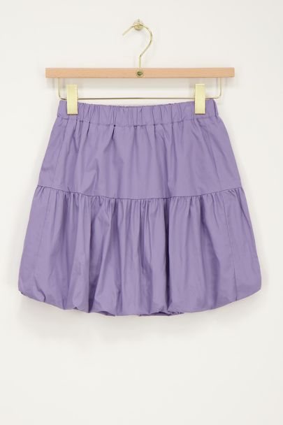 Purple balloon skirt mini
