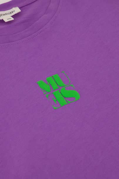 Paars T-shirt 'Muse'