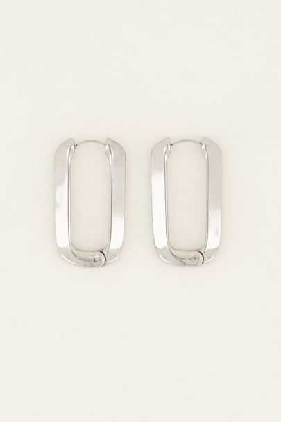 Shapes rectangular drop earrings