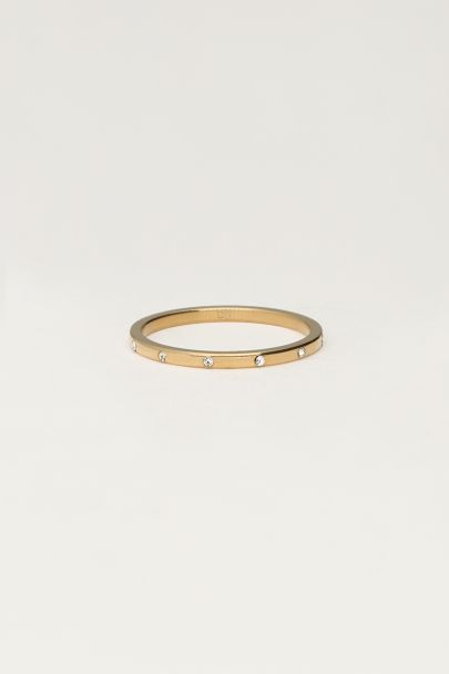 Starry ring met fijne strass