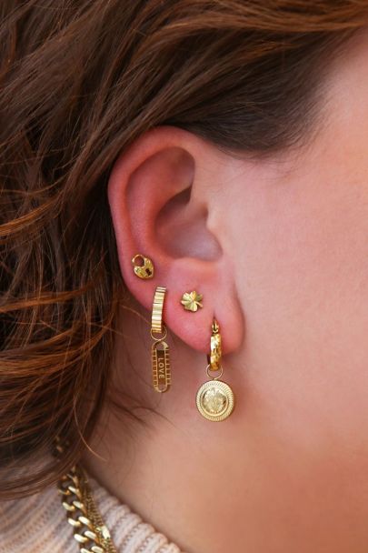 Ohrstecker mit Herzschloss