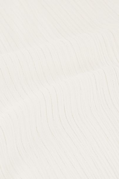 Top blanc à plusieurs couches en matière lurex