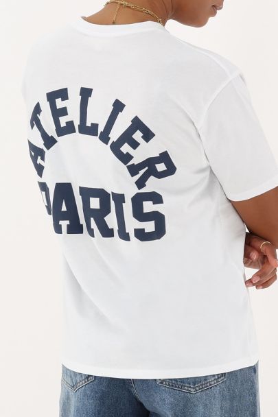 White T-shirt "Atelier paris"