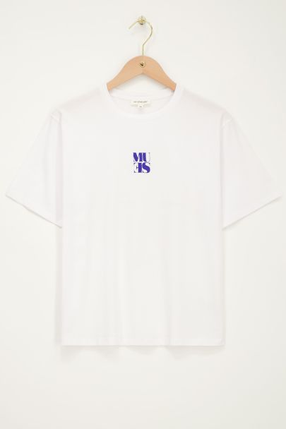 Wit T-shirt "Muse"