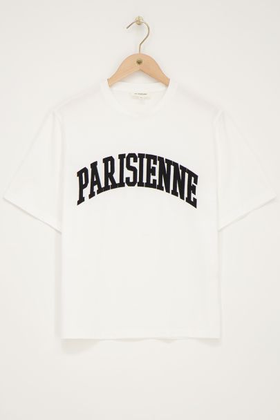 White T-shirt "Parisienne"