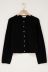 Schwarze Strickjacke mit kleinen Knöpfen  
