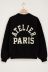 Schwarzes Sweatshirt "Atelier paris"