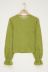 Grünes strukturiertes Oberteil mit Manschetten