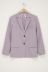 Fliederfarbener Oversize-Blazer mit Schlitz