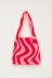 Rot-rosa Swirl-Shopper 