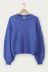 Blauer Oversize-Strickpullover