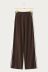 Braune weite Jogginghose mit Streifen