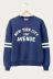 Dunkelblaues Sweatshirt "5th Avenue"