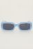 Hellblaue rechteckige Sonnenbrille