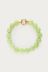 Hellgrünes Armband mit Perlen