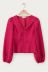 Pinkes Oberteil mit Reißverschluss