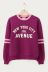 Lila Sweatshirt "5th Avenue"