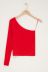 Rotes One-Shoulder-Top