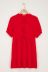 Rotes weites Kleid mit Schleifen
