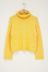 Gelber weiter Pullover mit Rollkragen
