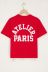 Rotes T-Shirt "Atelier paris"