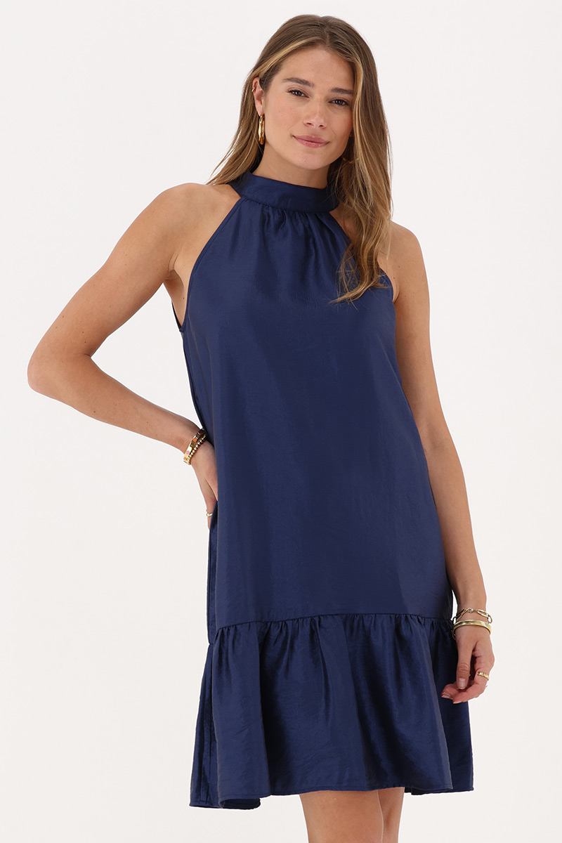 Robe dos nu aspect satin | - My jewellery - Modalova