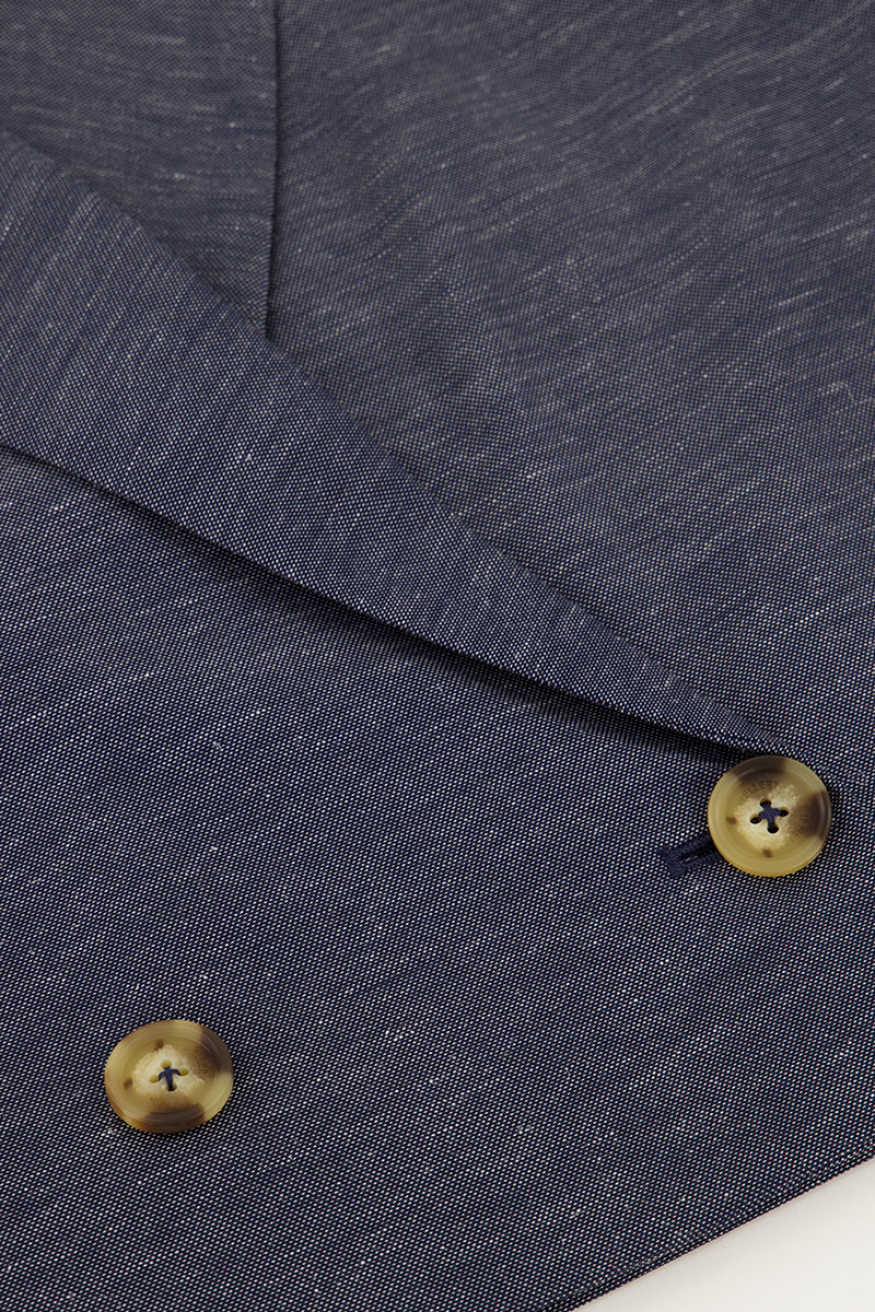 Dark blue melange waistcoat | My Jewellery