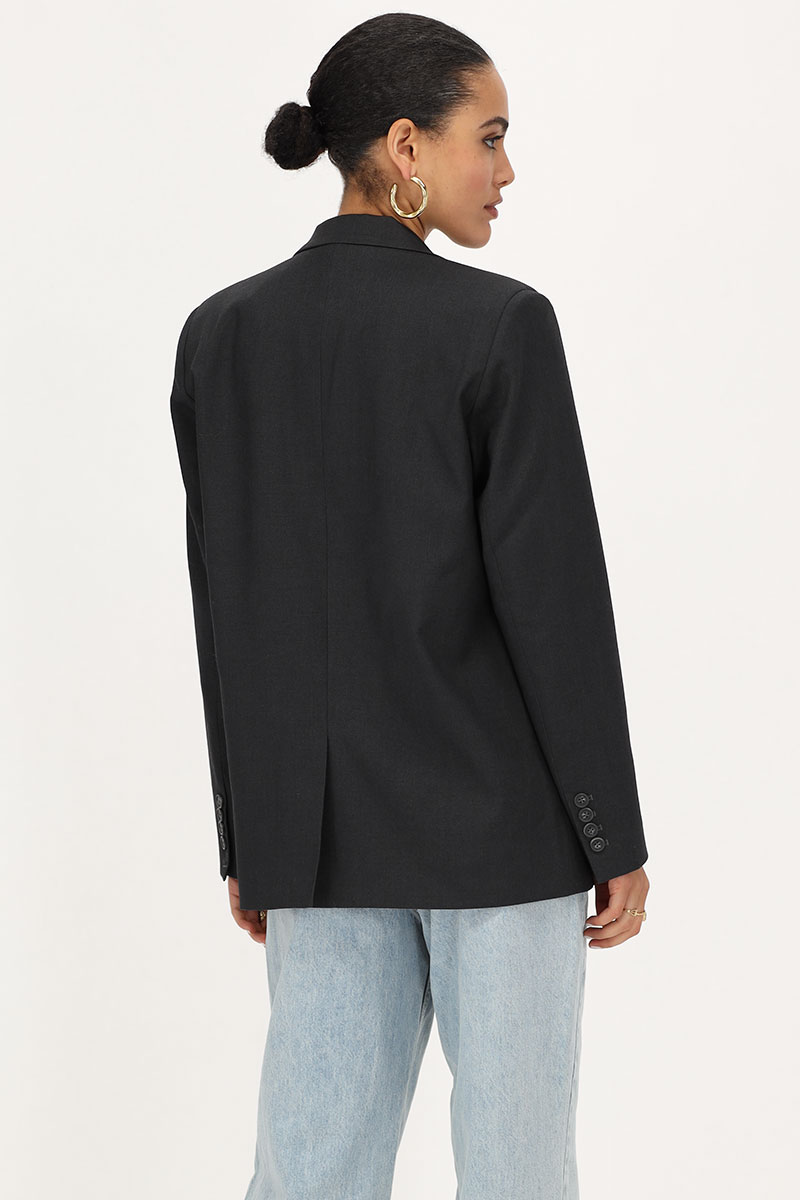 Dark grey blazer with pockets & buttons | My Jewellery