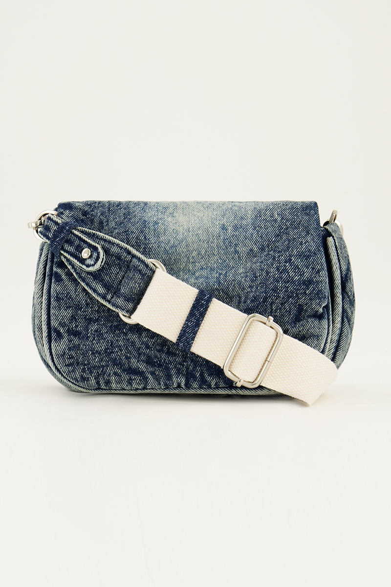 Denim crossbody bag washed look | My Jewellery