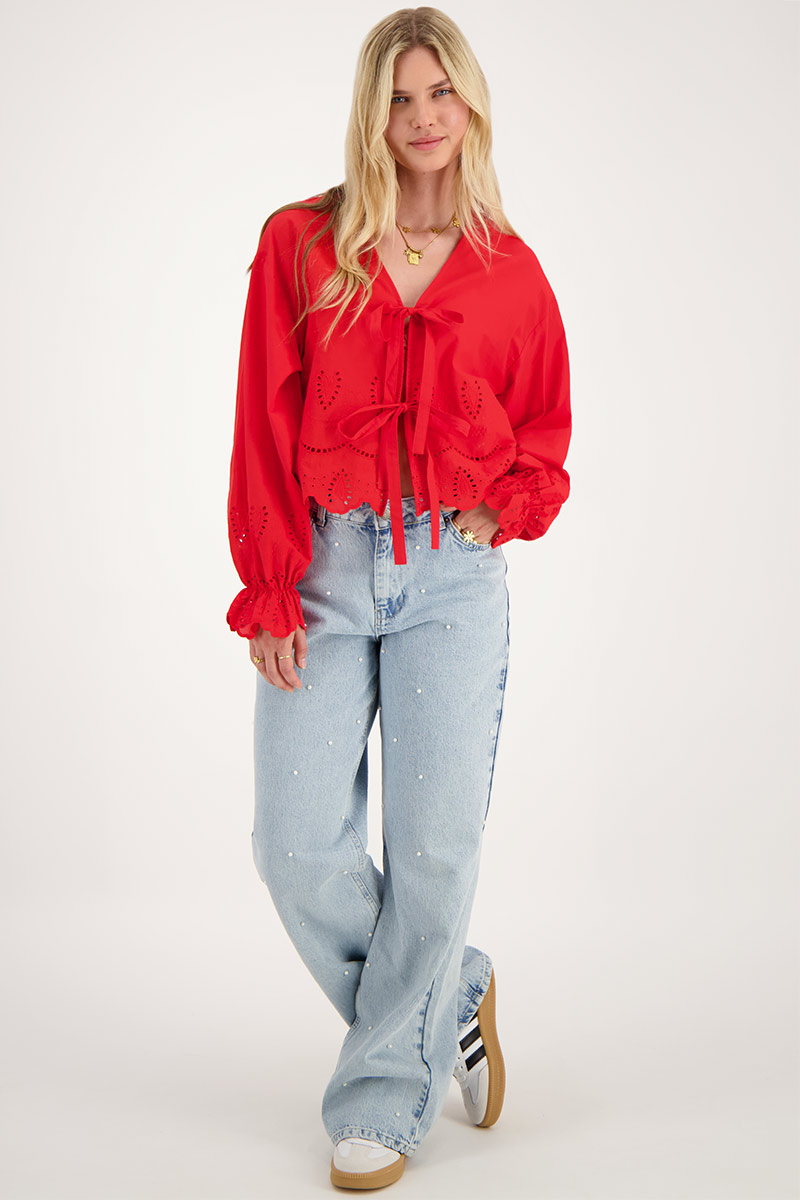 Denim jeans with pearls | My Jewellery