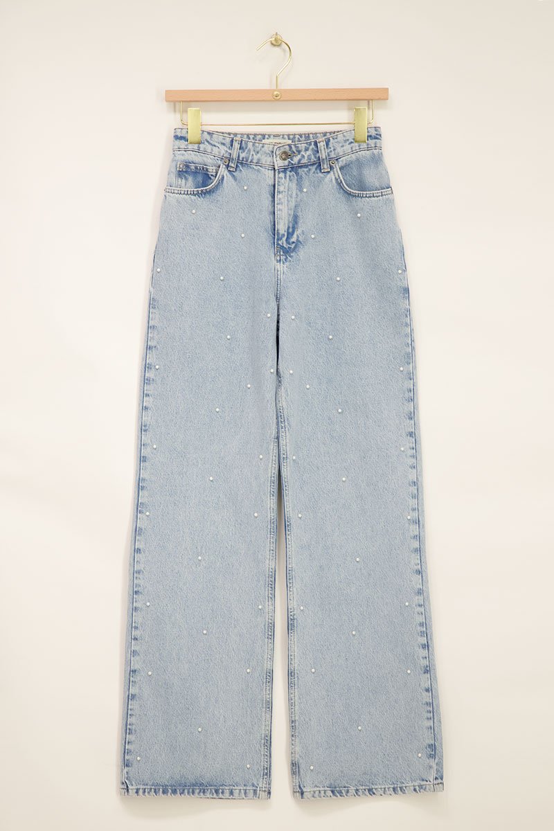 Denim jeans with pearls | My Jewellery