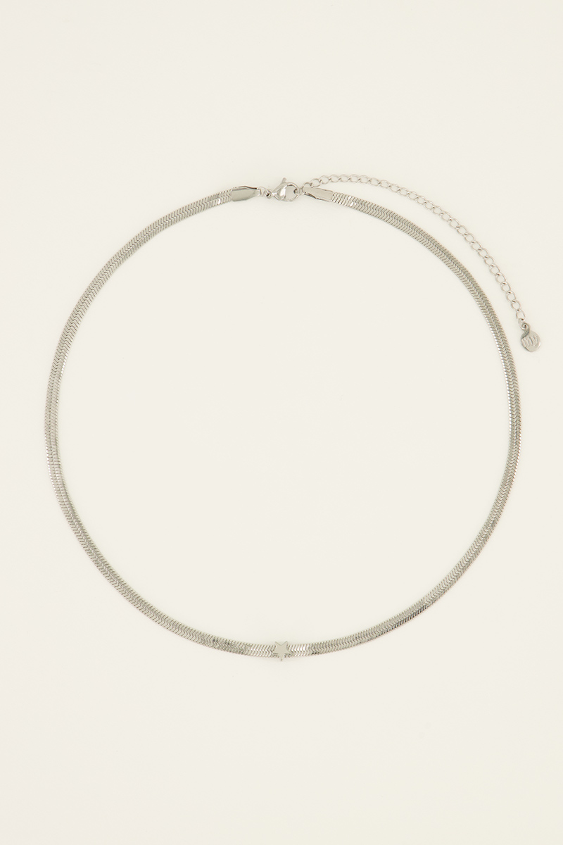 Ketting met platte schakel & ster