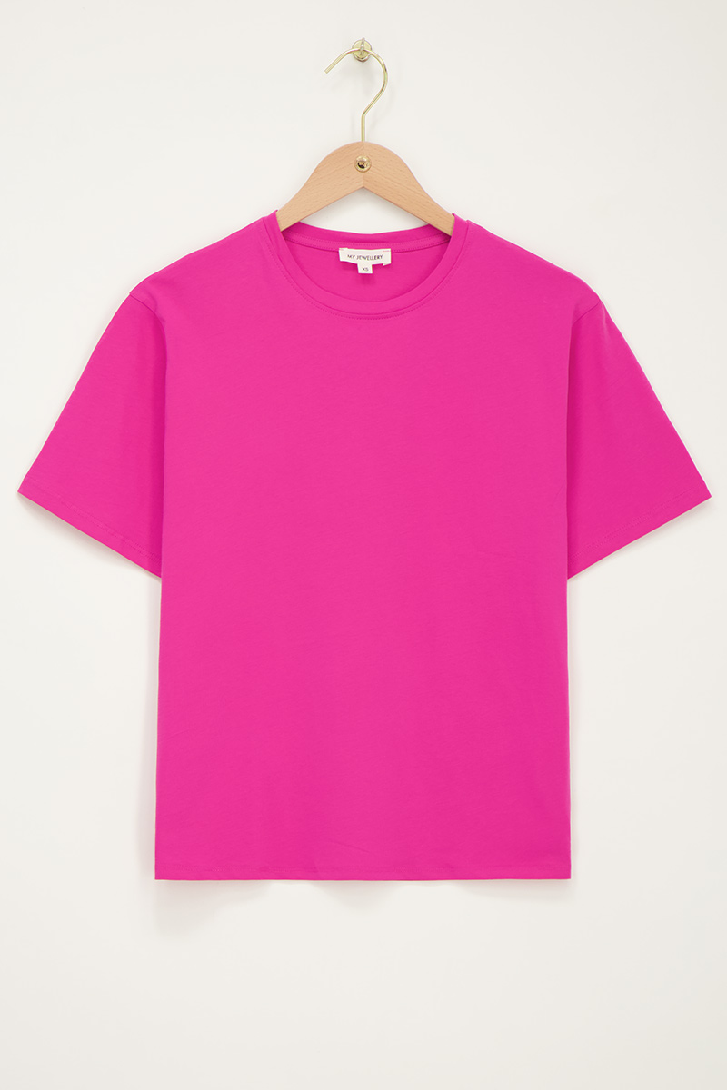 Fuchsia T-shirt "Don't look back" | My Jewellery