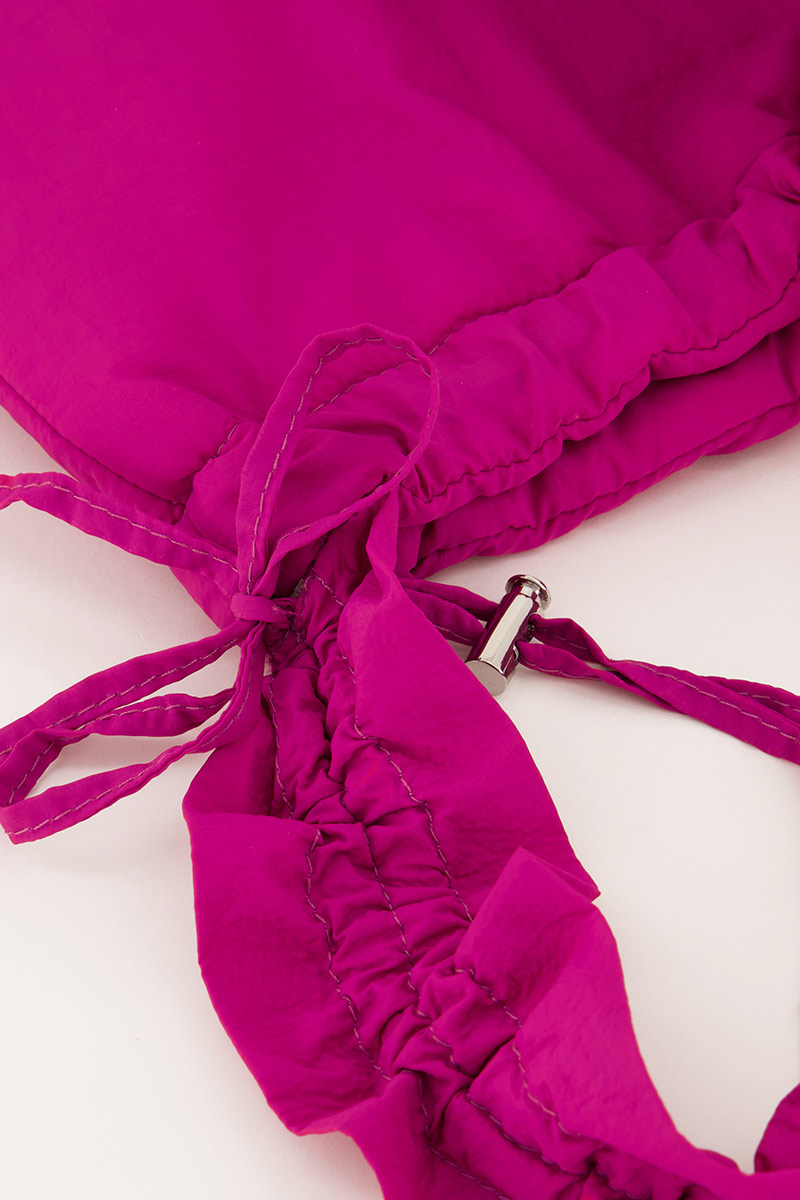 Fuchsia shopper with ruffles | My Jewellery