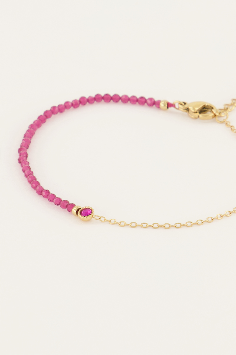 Geboortesteen armband