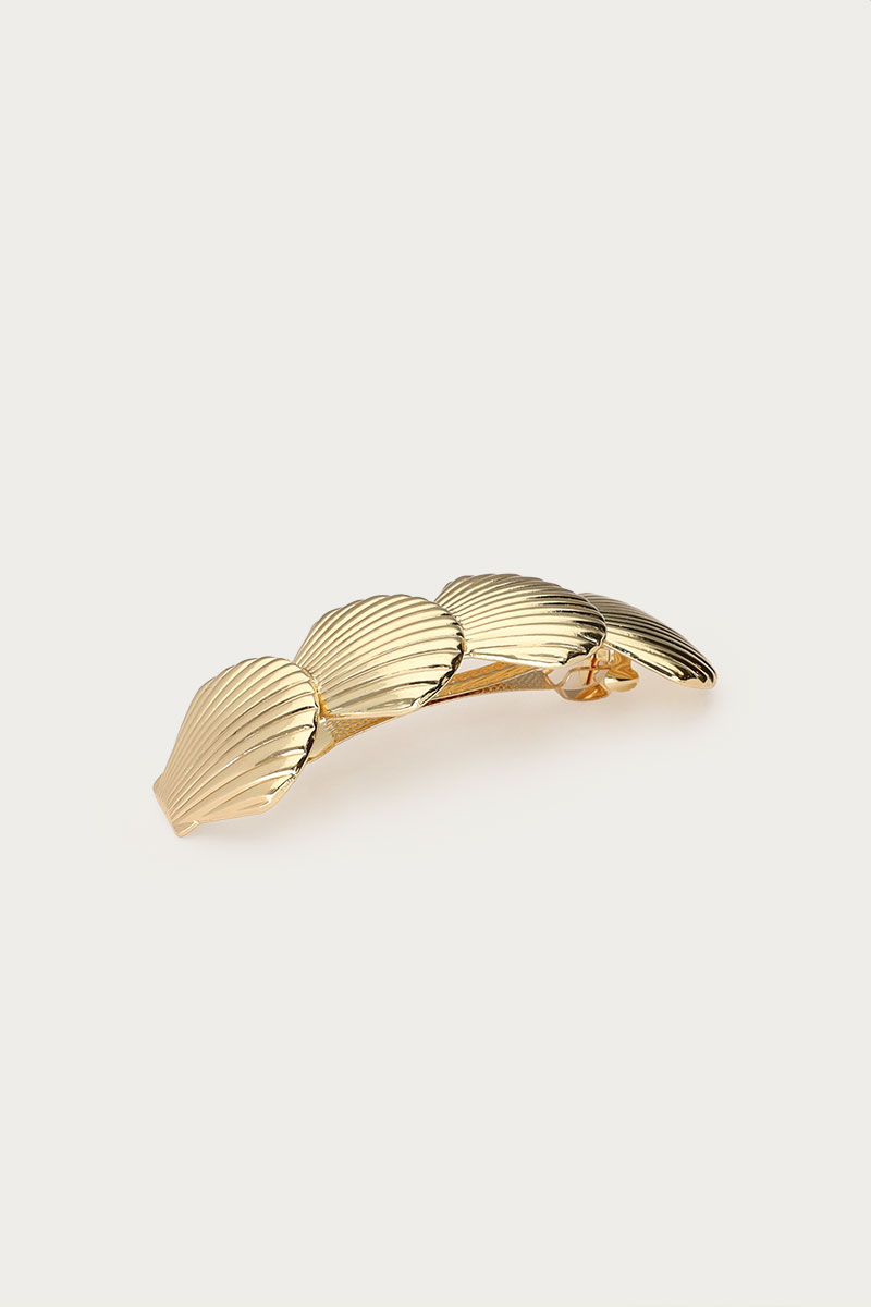 Gold hairpin with four shells | My Jewellery