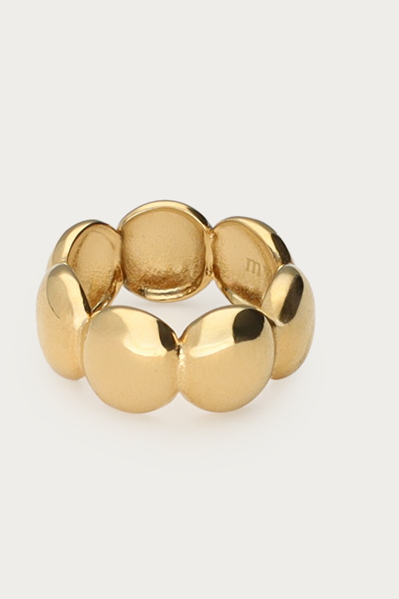 Gold-coloured scarf charm with bubble | My Jewellery