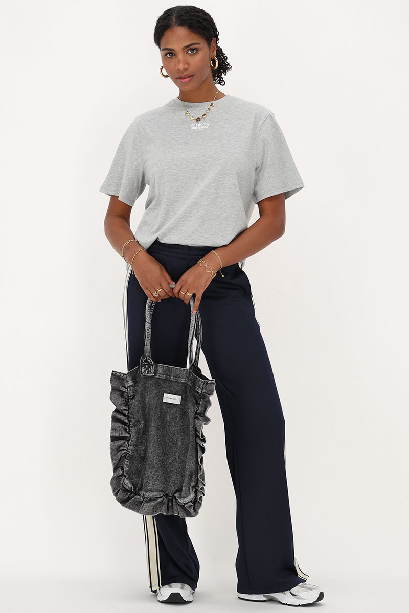 Grey T-shirt sports and patches | My Jewellery
